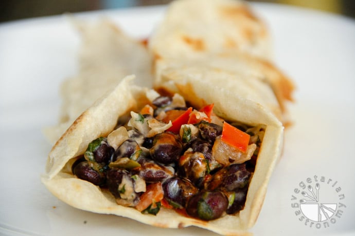 Black Bean and Vegetable Burritos Recipe