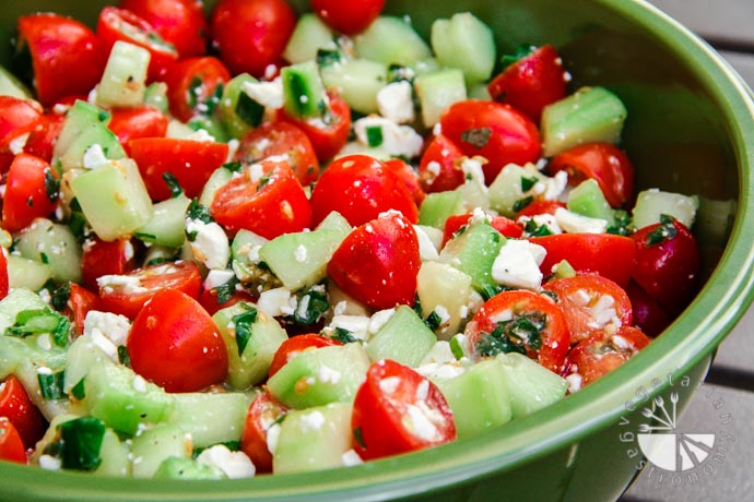 cucumber tomato mint salad-3