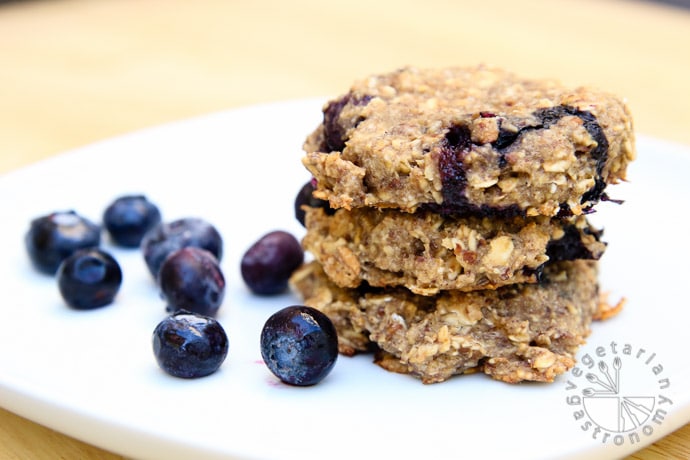 blueberry banana breakfast cookies-7