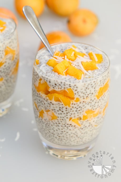 Coconut chia seed pudding