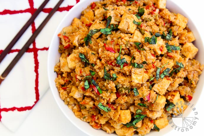 cauliflower rice stir fry-5