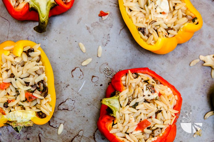 orzo feta stuffed bell peppers-4