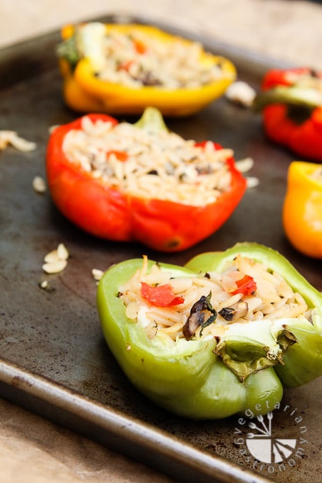 orzo feta stuffed bell peppers-7