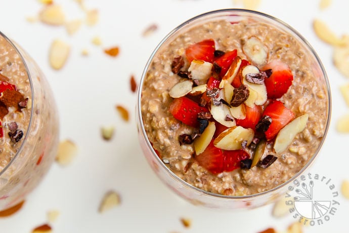 overnight chocolate strawberry oats-4