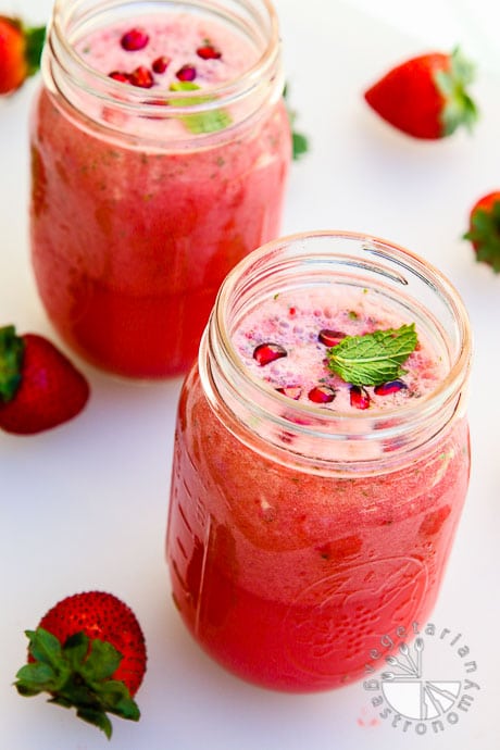 pomegranate strawberry mint lemonade-2