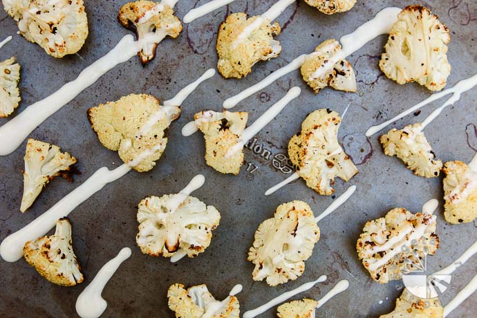 roasted cauliflower tahini sauce-6