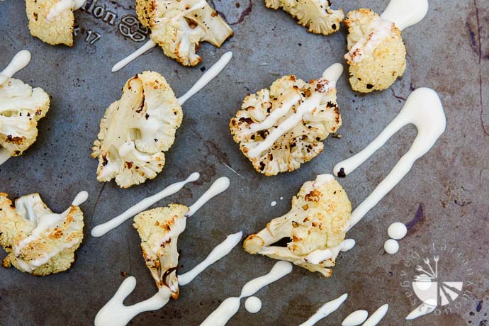 roasted cauliflower tahini sauce-7