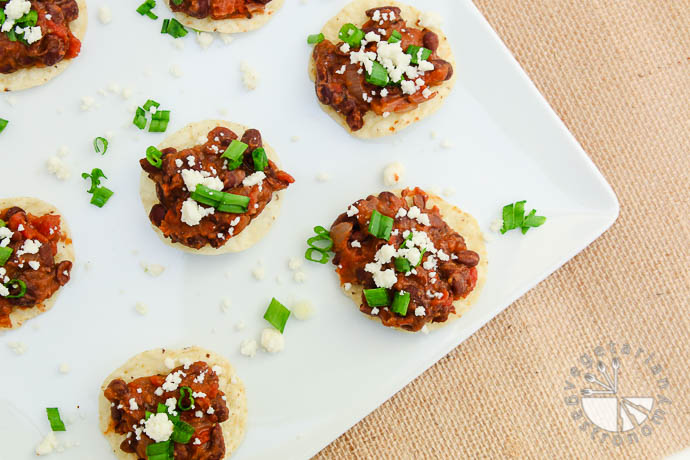 mini black bean toastadas-3