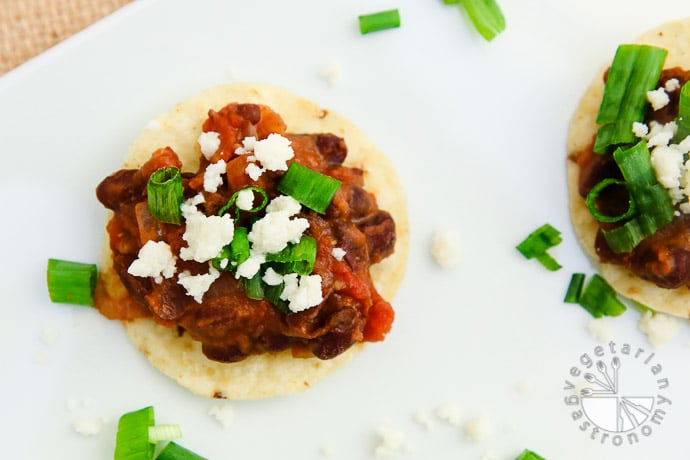 mini black bean toastadas-4