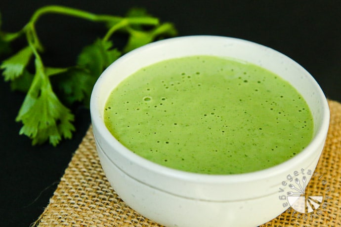 Creamy Cilantro Sauce (2 minute Coriander Sauce)