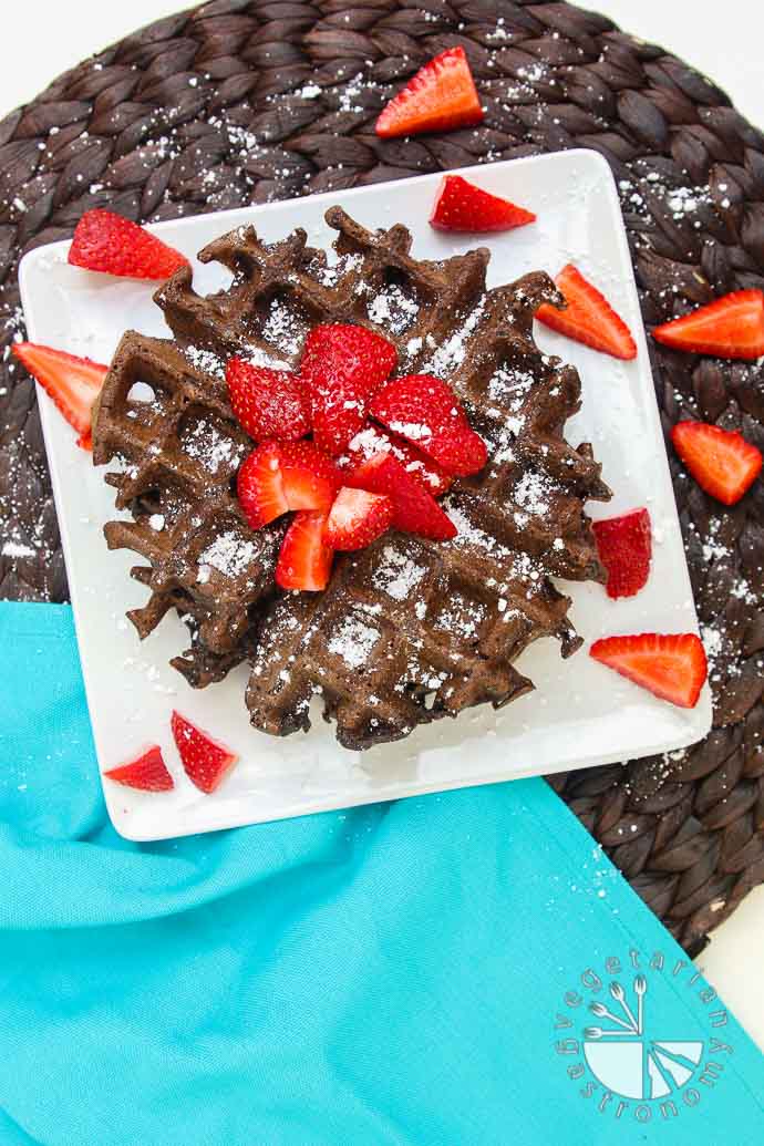 double chocolate chip oat waffles-3