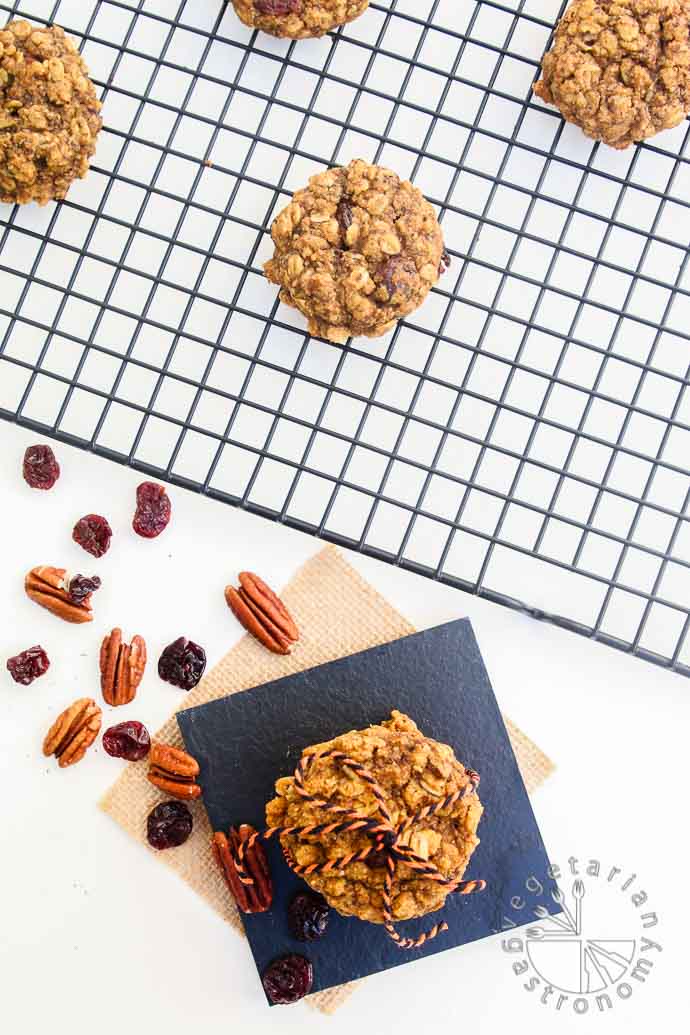 pumpkin pecan breakfast cookies-5