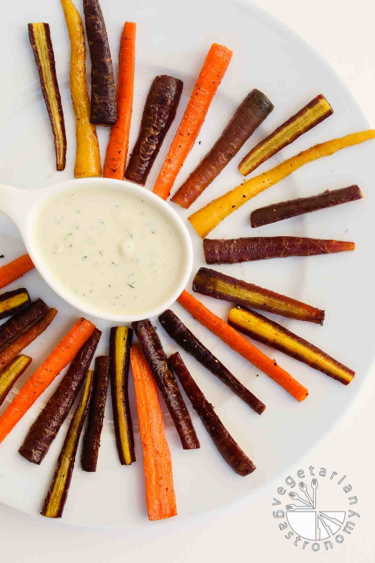 simple maple roasted colored carrot sticks-5