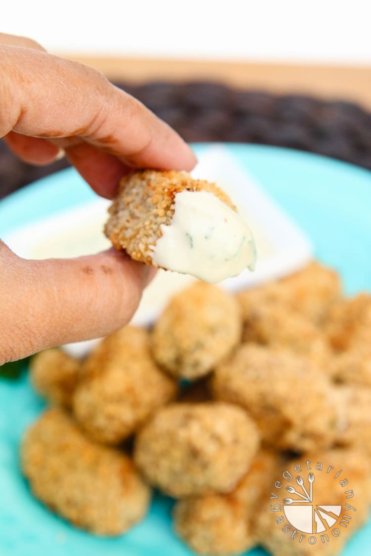 baked crispy cauliflower rice bites-9