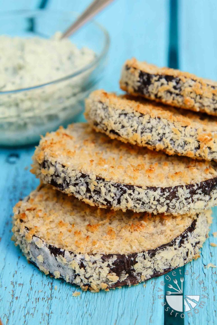 Baked Crispy Eggplant Rounds-3