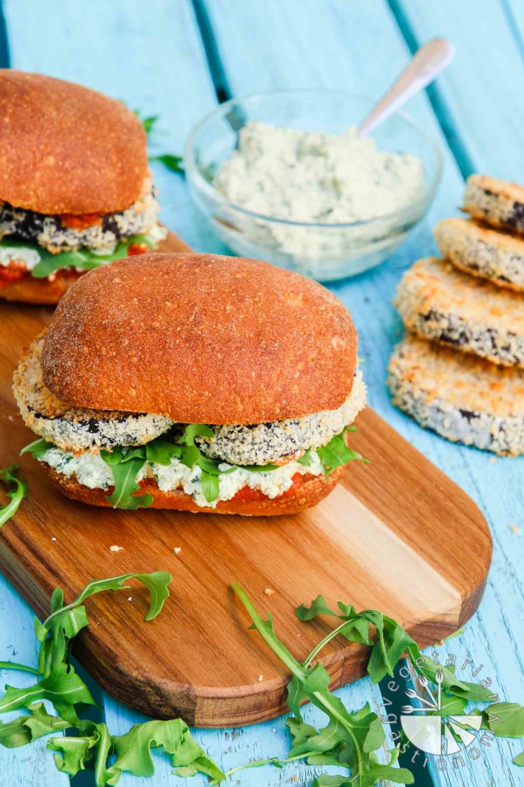 Crispy Eggplant Parmesan Sandwich-11