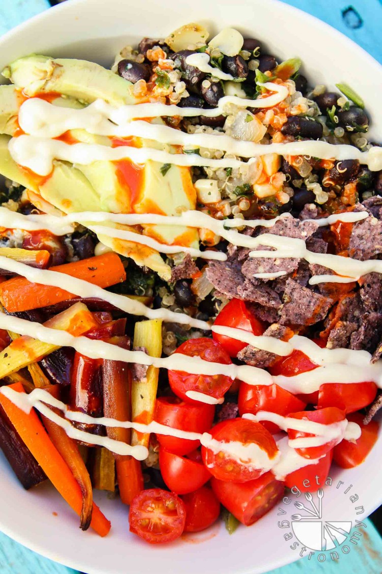 Roasted Veggie Quinoa Mexican Bowl-3