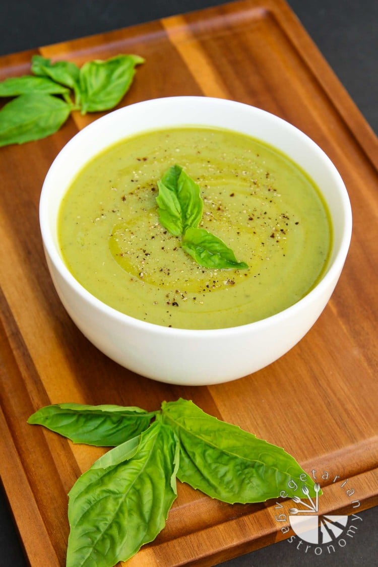 Velvety Zucchini Basil Soup-6