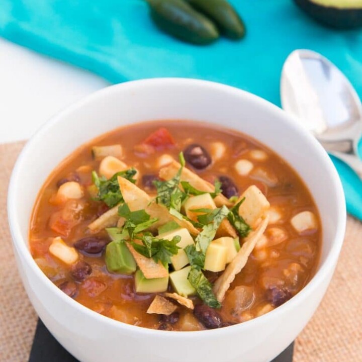 The Best Vegan Tortilla Soup Recipe - Vegetarian Gastronomy