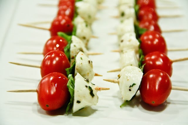 Caprese Salad Sticks w/Balsamic Reduction Drizzle (gluten-free ...