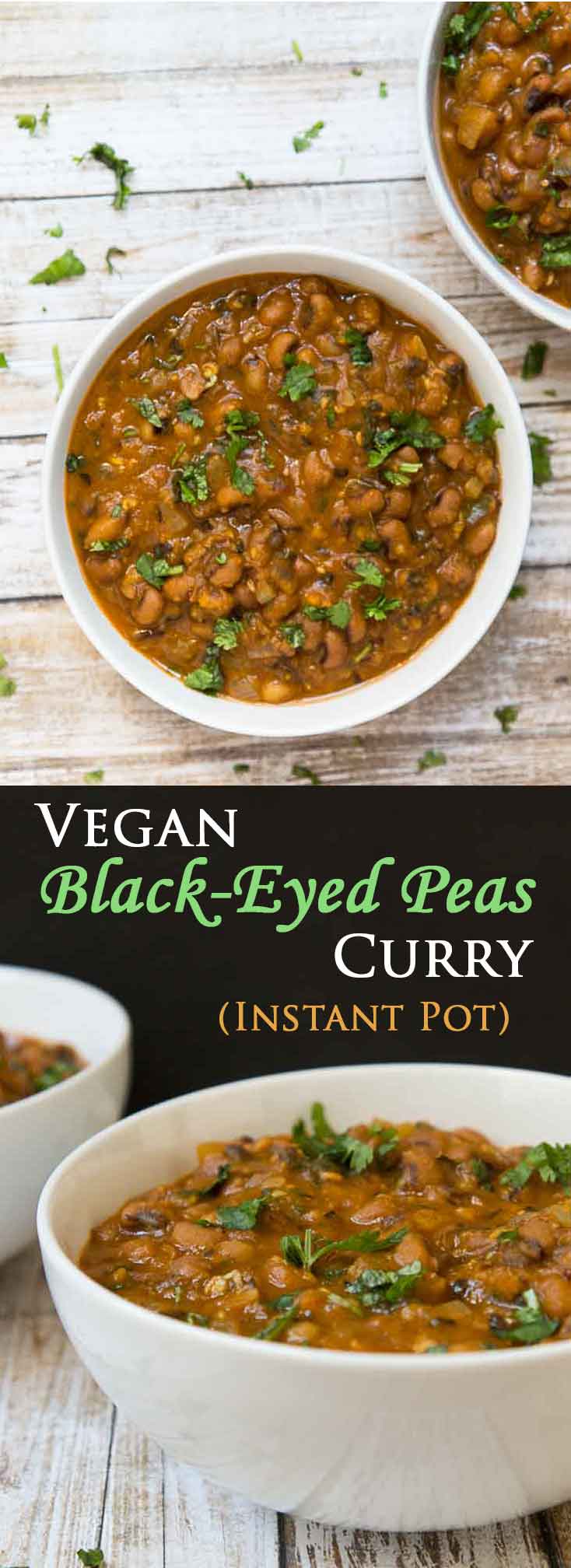 Vegan Black Eyed Peas Curry Recipe (Instant Pot Option) - Vegetarian ...