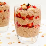 overnight chocolate strawberry oats