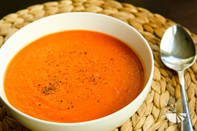 Creamy Italian Tomato Soup (gluten-free, contains dairy) - Vegetarian ...