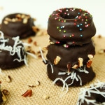 chocolate chia donut cakes-11