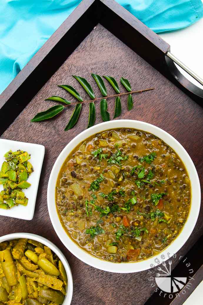 Curried Black Lentil (Urad) Soup