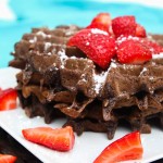 double chocolate chip oat waffles-1
