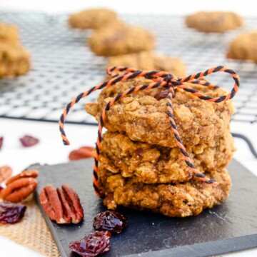 pumpkin pecan breakfast cookies-3