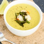 creamy roasted asparagus soup-5