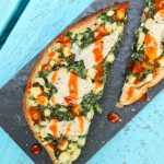 Creamy Corn and Spinach Toast #vegan #glutenfree | www.vegetariangastronomy.com