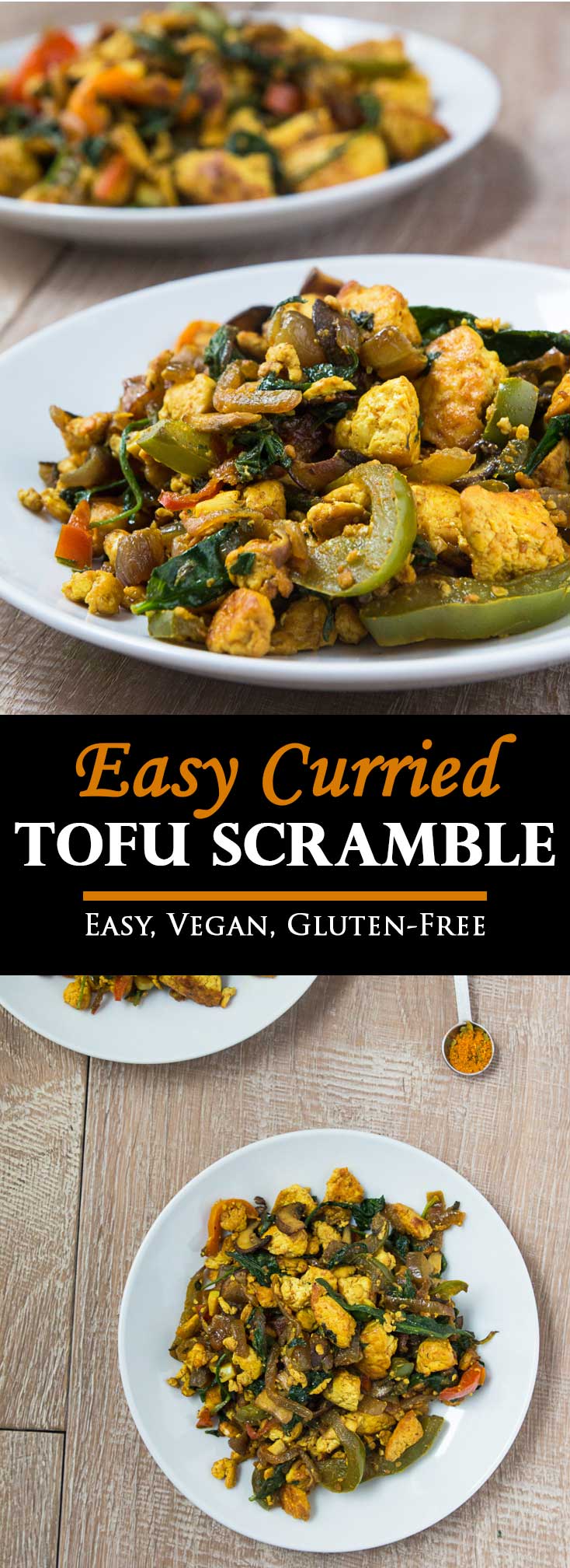 Easy Curried Tofu Scramble Recipe #glutenfree #vegan | www.Vegeteariangastronomy.com