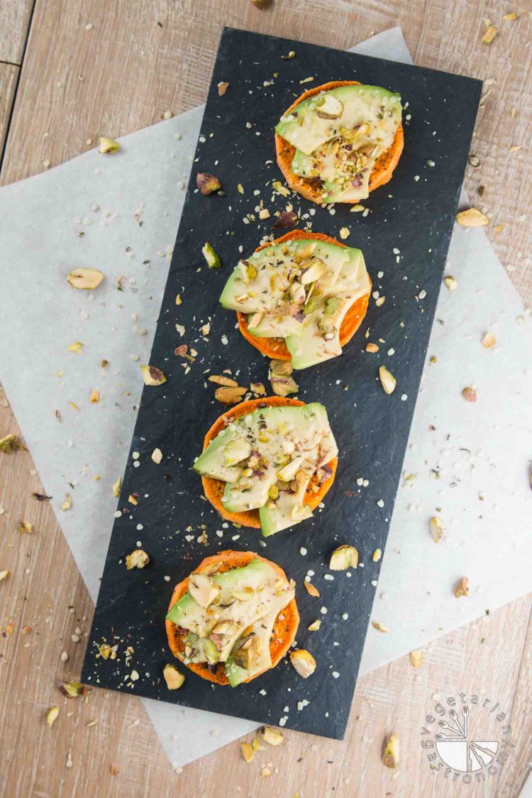 Sweet Potato Avocado Toast with Pistachios & Hemp Seeds #vegan #glutenfree #healthy | www.VegetarianGastronomy.com