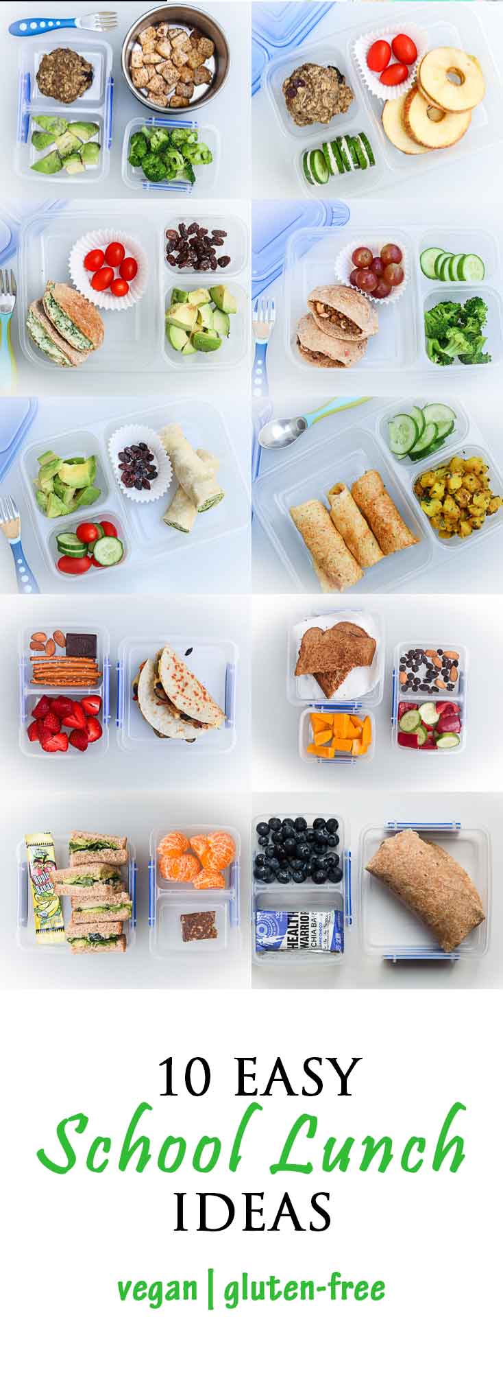 10 Easy School Lunch Ideas (Vegan) - Vegetarian Gastronomy