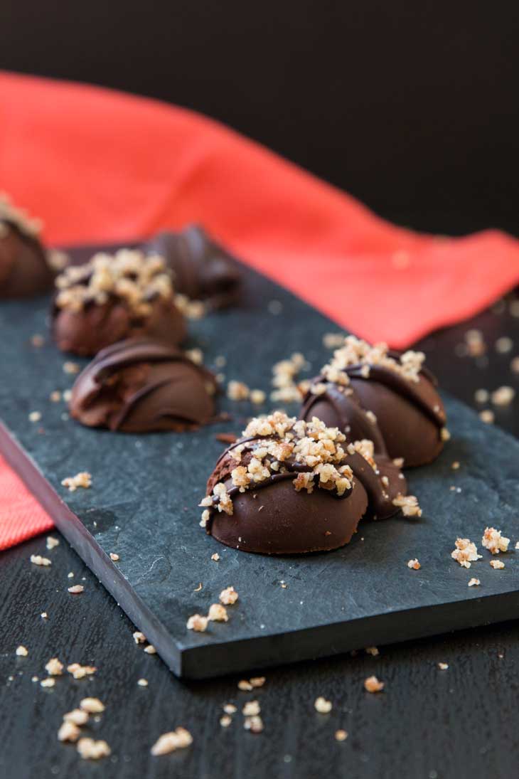 dark chocolate truffles