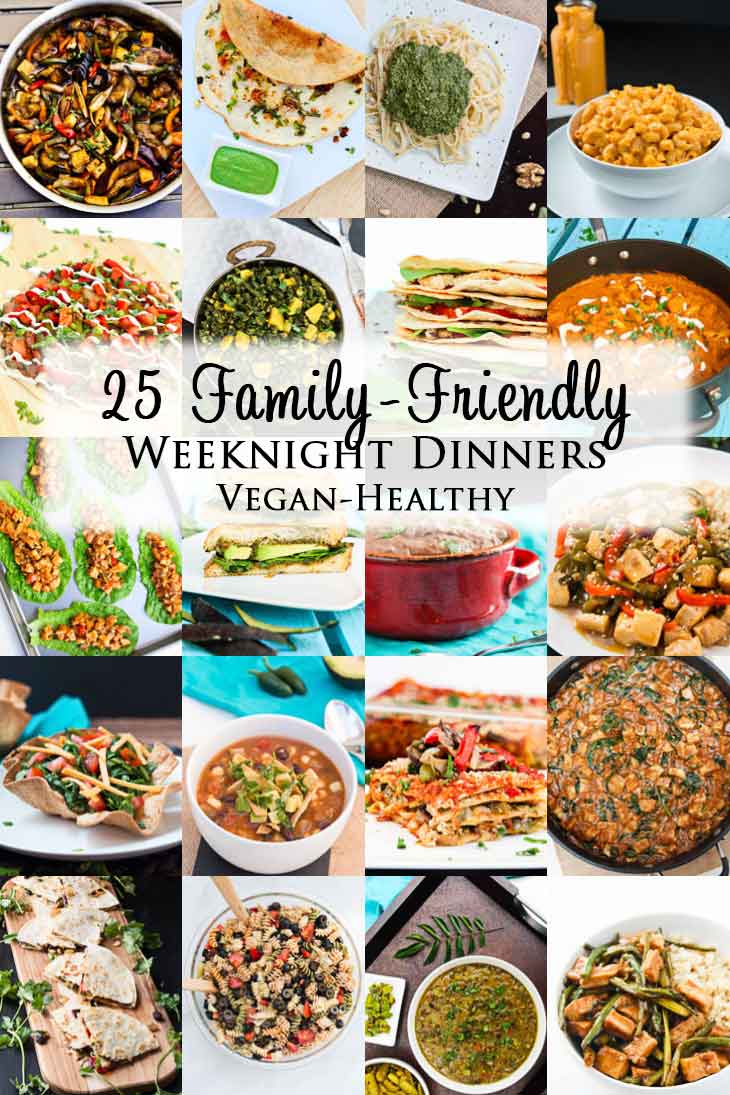 25 Family-Friendly Easy Weeknight Dinners - Vegetarian ...